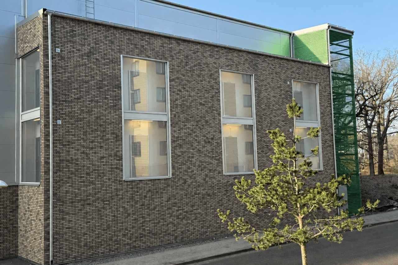Teglfasade uten sokkel
